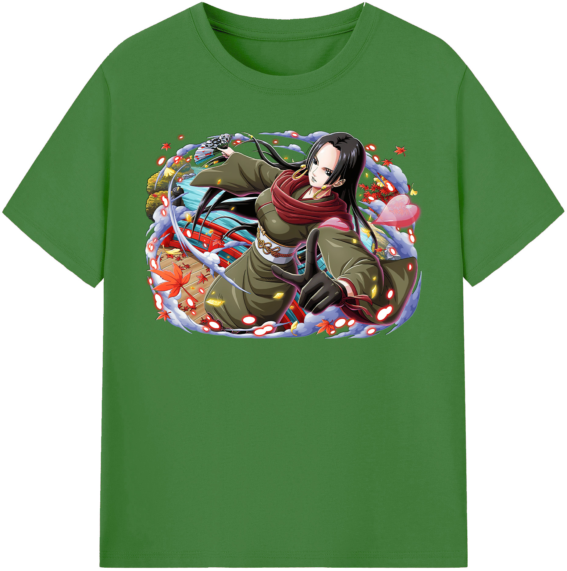 ワンピース ボア・ハンコック ONE PIECE Boa·Hancock レディースカジュアルプリントTシャツ（綿100％）
